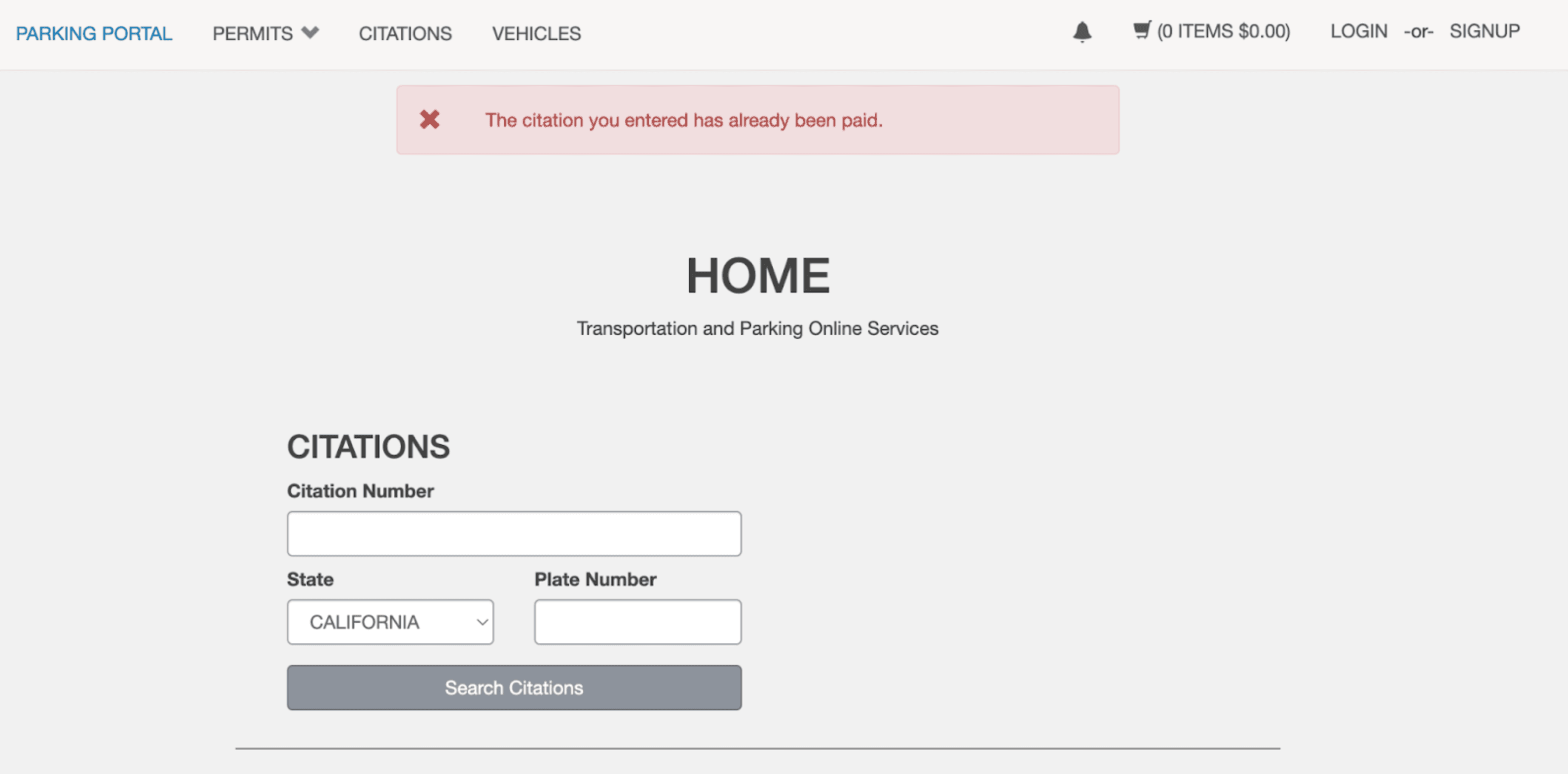 UCSD Parking Ticket Paid